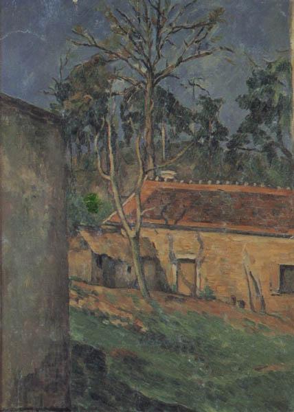 Paul Cezanne Farm Coutyard in Auvers China oil painting art